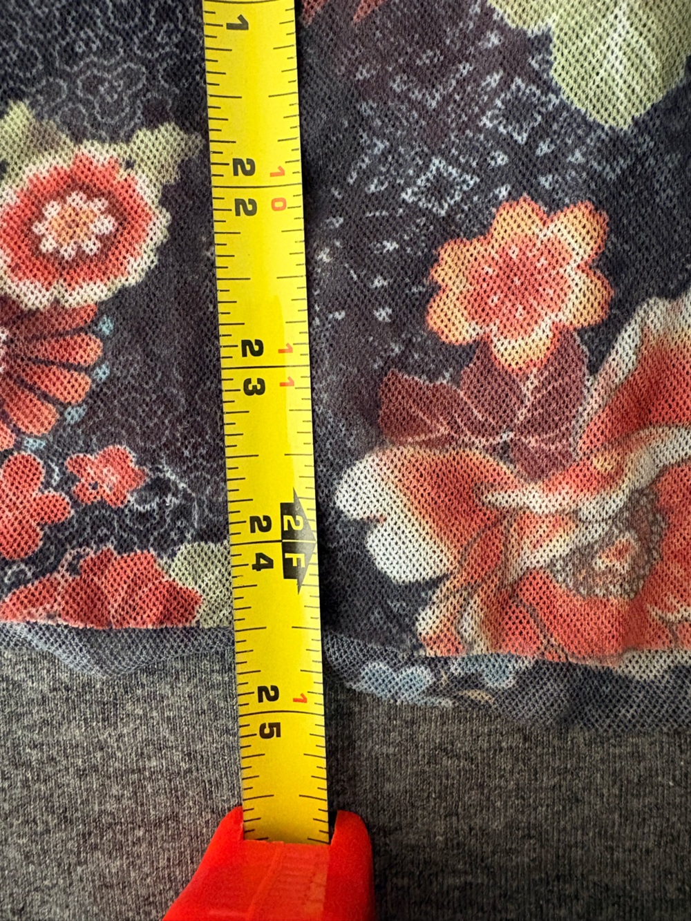 Sweet Pea Black Floral Wrap-Front Long Sleeve Top - Picture 9 of 10